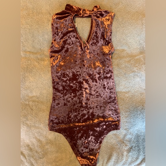 Velvet Bodysuit - Picture 2 of 3